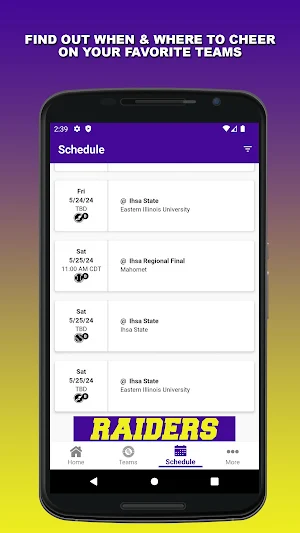BHS Raider Athletics Screenshot 1