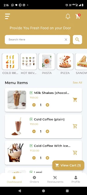 MM Continental FoodDeliveryApp Screenshot 2