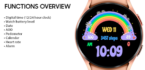 AZ245 Rainbow Digital Watch Screenshot 3