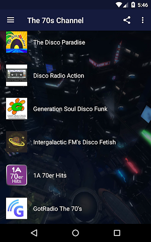 The 70s Channel - Radios With Disco, Funk And More Screenshot 1