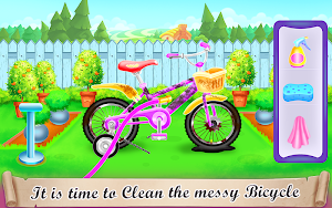 Girl Bike Fix and Washing Salon Screenshot 2