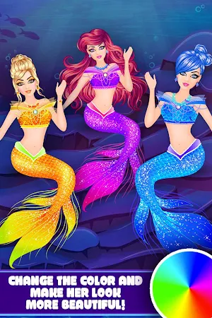Royal Mermaid Princess Beauty Salon Makeover game Screenshot 3