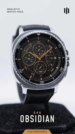 S4U Obsidian analog watch face Screenshot 0