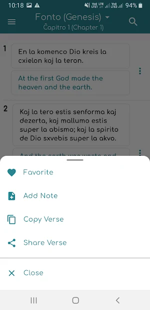 Esperanto Bible Screenshot 2
