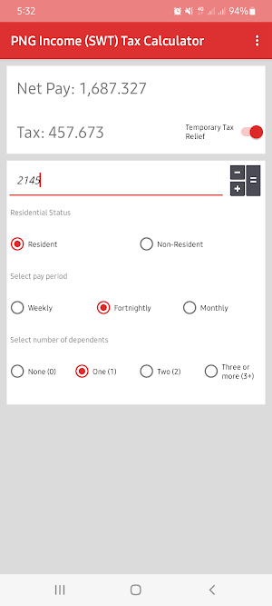 PNG Income Tax Calculator Screenshot 0