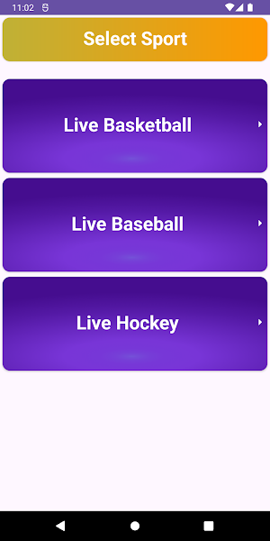 Live Sports TV : NHL, NBA, MLB Screenshot 1