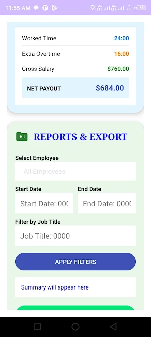 Time Salary Work Calculator Screenshot 1