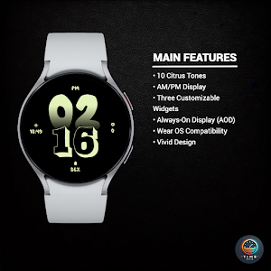Citrus Glow Watch Face Screenshot 1