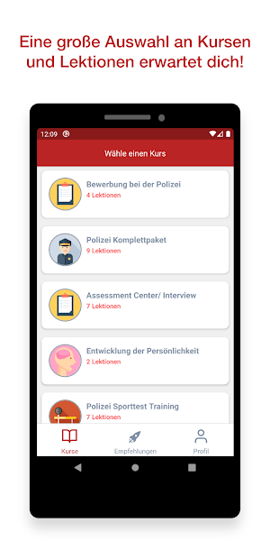 Polizei Karriere/ Eignungstest Screenshot 1