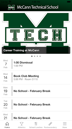 McCann Technical School App Screenshot 0