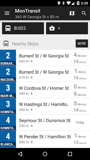 Vancouver Transit Bus - MonTransit Screenshot 0