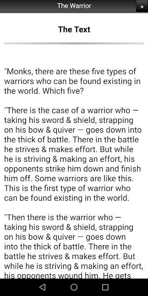 The Warrior - Buddhism Screenshot 1