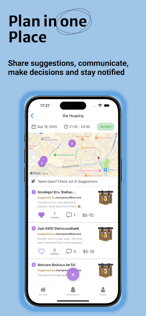 FlowTrip | Group Trip Planner Screenshot 3