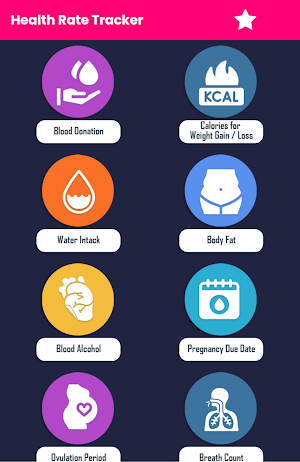 Health Rate Tracker Screenshot 1
