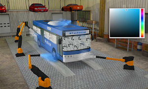 Police Car Wash Service: Gas Station Parking Games Screenshot 2