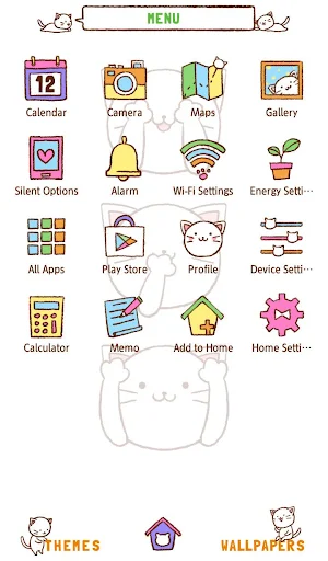 Three Kitties Theme +HOME Screenshot 1