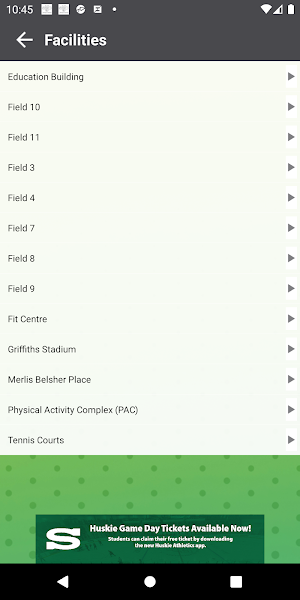 USask Rec Screenshot 1