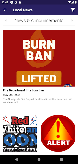 mySunnyvale Screenshot 3