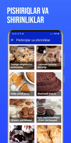 Pishiriqlar va shirinliklar Screenshot 1