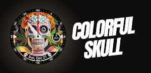 Colorful Skull Watch Face Screenshot 0