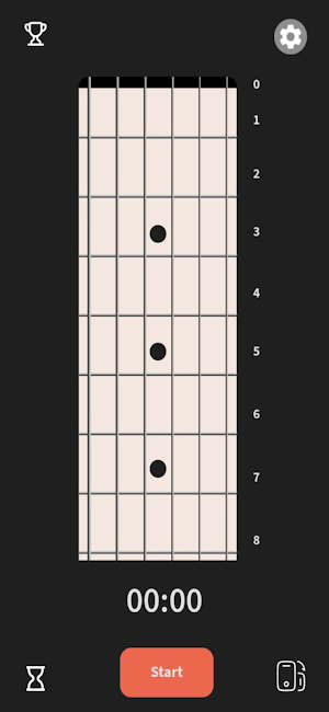 JHG Fretboard Trainer Screenshot 1