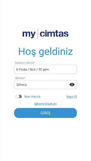 My Çimtaş Portal Screenshot 0