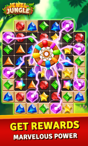 Jewels Jungle Treasure : Match 3  Puzzle Screenshot 3