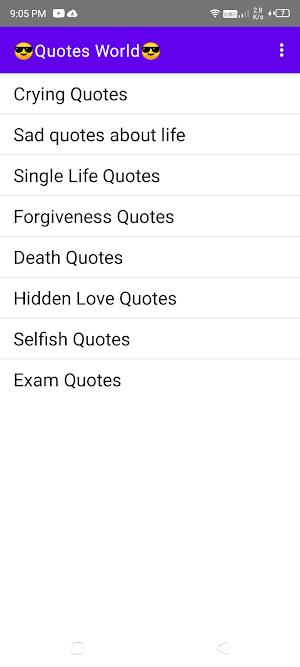Emotional Quotes-Sad Quotes Screenshot 1