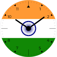 India Analog Watch Face