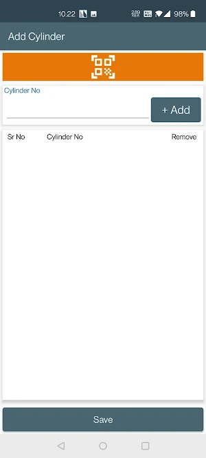 Cylinder Management APP Screenshot 1