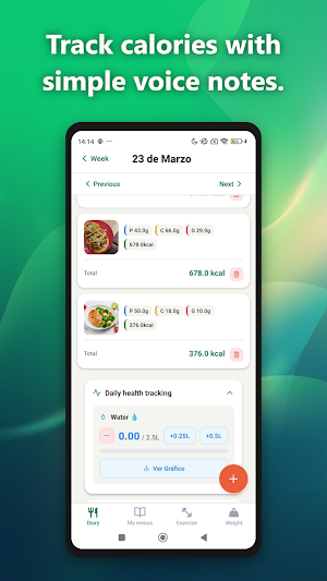 AI Calorie Counter Food Diary Screenshot 2