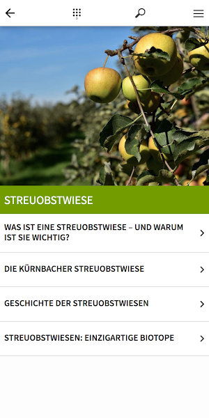 Kürnbacher Streuobst-App Screenshot 1