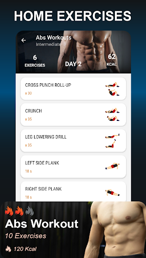 Home Workout: Fitness Coach Screenshot 2