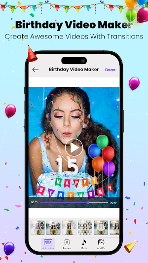 Happy Birthday Video Maker Screenshot 0