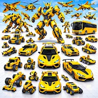 Taxi Car Robot Transformation