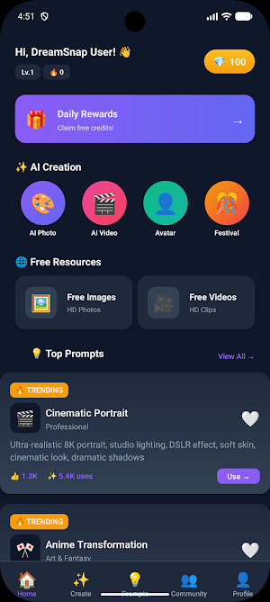 DreamSnapAI - Image and Video Screenshot 0
