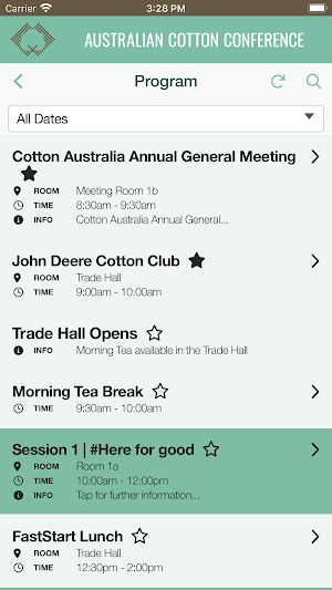 Australian Cotton Conference Screenshot 1