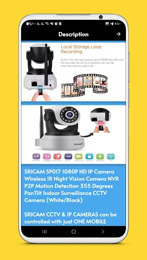 sricam ip camera guide Screenshot 0