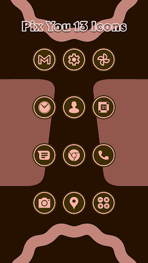 Pix You 13 Brown Icons Screenshot 0