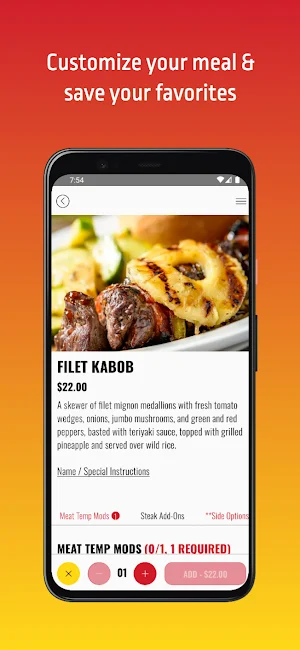 The All American Steakhouse Screenshot 2