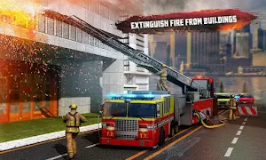 🚒 Rescue Fire Truck Simulator: 911 City Rescue Screenshot 3