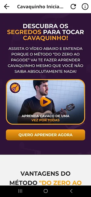 Cavaquinho Iniciante do Zero Screenshot 1