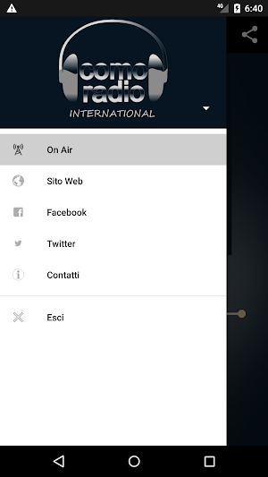 Comoradio International Screenshot 1