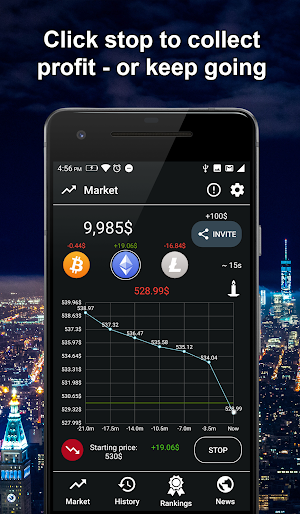 Crypto exchange game - Bitcoin Screenshot 2