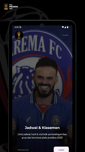Piala Presiden App 2025 Screenshot 1