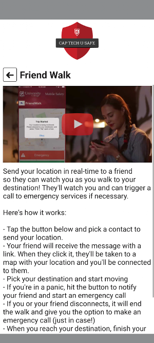 Cap Tech U Safe Screenshot 2