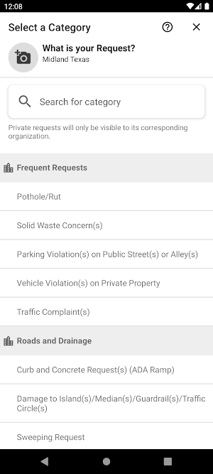 SeeClickFix Midland Screenshot 2