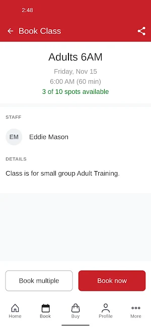 MASE TRAINING FITNESS & SPORTS Screenshot 2