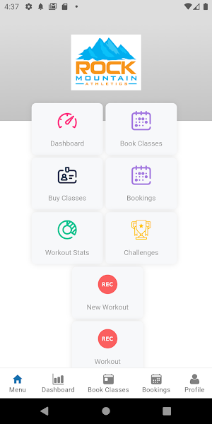 Rock Mountain Athletics App Screenshot 1