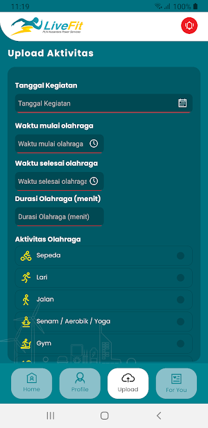 NPS LiveFit Screenshot 2